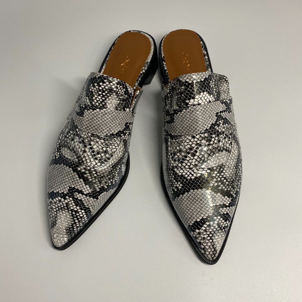 XYD Womens Retro Slip On Backless Loafer Flats